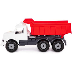 Автомобиль-самосвал Полесье Буран" №3 (бело-красный) 43672