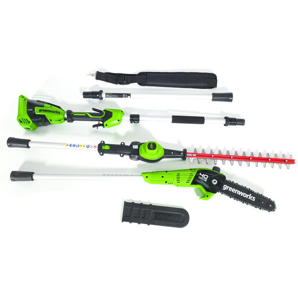 Кусторез + высоторез Greenworks G40PSH 1303907 (без АКБ и ЗУ)
