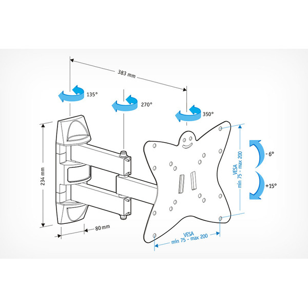 Кронштейн HOLDER LCDS-5038мет.