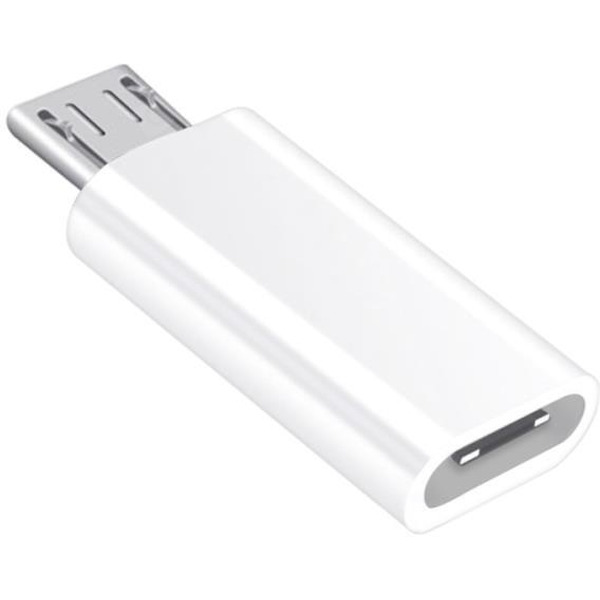 Переходник BINGO с Type-C на MicroUSB (белый)