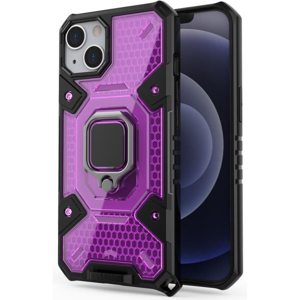 Бампер Bingo Space Capsule для APPLE iPhone 13 Фиолетовый