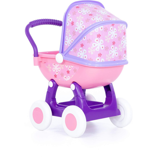 Коляска для кукол Полесье Arina №2 4-х колесная 48219 (фиолетовый/розовый)
