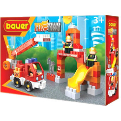 Конструктор Bauer Fireman 740 Пожарная машина и тренировочная площадка