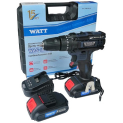 Дрель-шуруповерт WATT WAS-18Li-3 1.018.Y29.23 (с 2-мя АКБ, кейс)