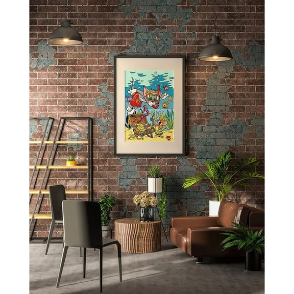 Картина по номерам PaintLine Том и Джерри. Подводный мир PL-00185