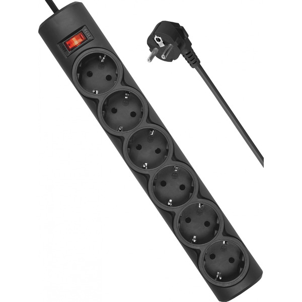 Сетевой фильтр DEFENDER DFS 151 (черный)