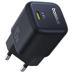 Сетевое зарядное устройство Baseus PicoGo GaN Fast Charger 1C 45W P10176800123-00 (черный)