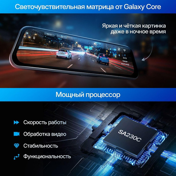 Видеорегистратор-зеркало TrendVision City Mirror