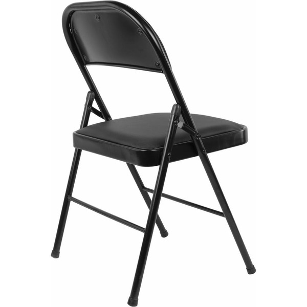 Стул складной BRABIX Golf Plus CF-003 КОМФОРТ (черный каркас, кожзам черный) 533026