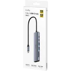 Разветвитель USB-C Cudy UH407
