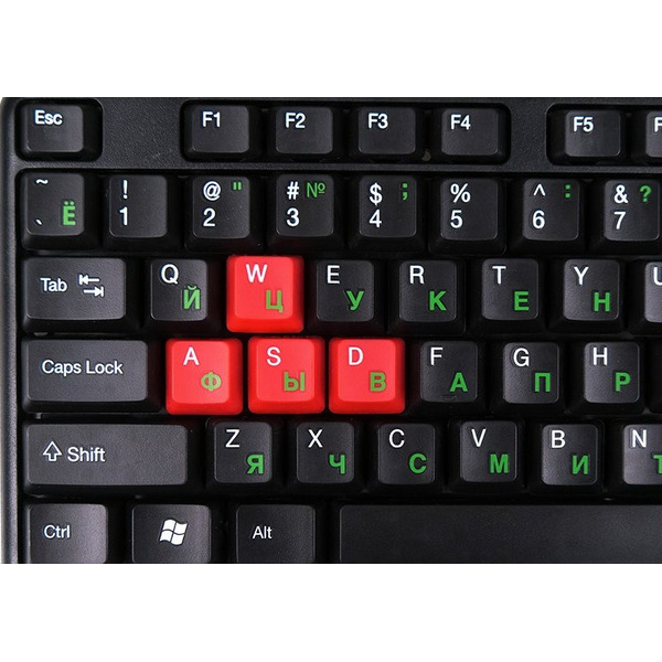 Клавиатура Nakatomi KN-02U Black-Red