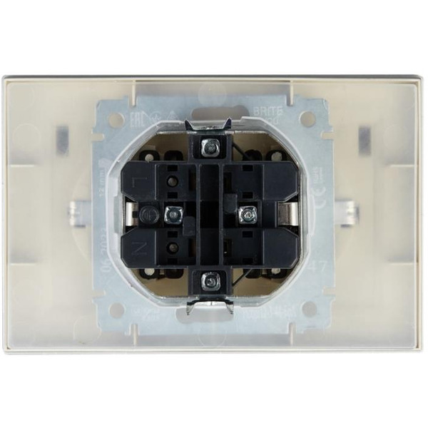 Розетка IEK Brite РСбш12-3-44-БрА