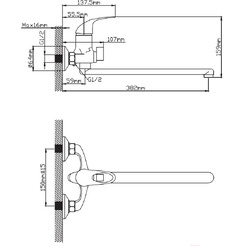 Смеситель Diadonna D22-150N