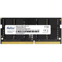 Оперативная память Netac Basic SO DDR4-2666 4GB C19 NTBSD4N26SP-04