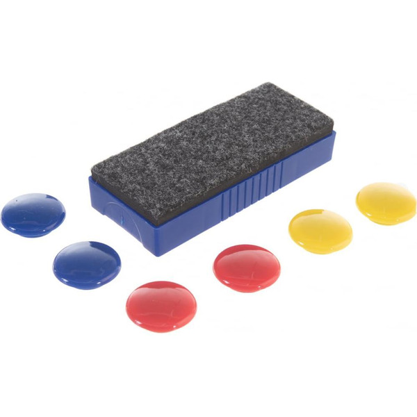 Стиратели магнитные для магнитно-маркерной доски Staf 237511 Желтый (5 шт.)