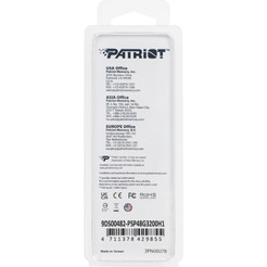 Оперативная память Patriot Signature Premium Line 8ГБ DDR4 3200 МГц PSP48G3200H1