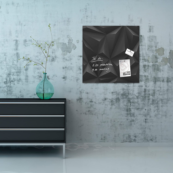 Магнитно-маркерная доска Sigel Artverum GL257 (черный бриллиант)