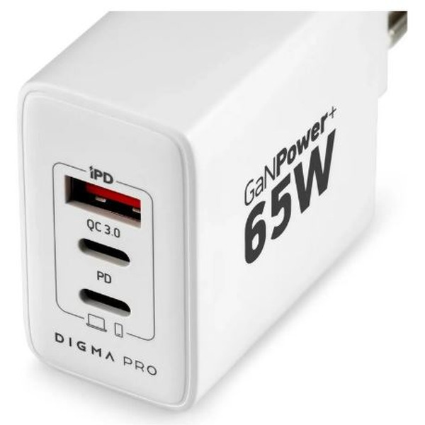 Зарядное устройство Digma Pro DPW6B (белый)