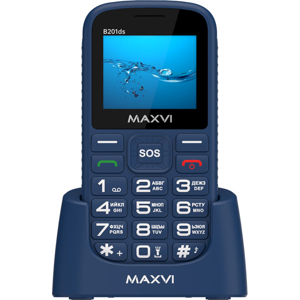 Мобильный телефон Maxvi B201ds (синий)