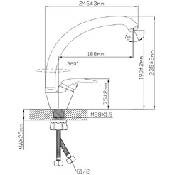 Смеситель AV Engineering AVURS4-A120-559