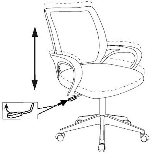 Кресло Бюрократ CH-695NLT (красный TW-35N/черный TW-11)