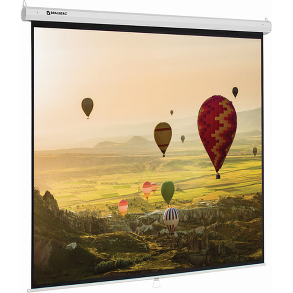 Проекционный экран BRAUBERG Wall 1:1 (200x200) 236727