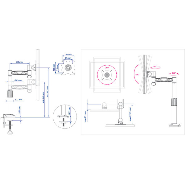 Кронштейн Kromax OFFICE-1