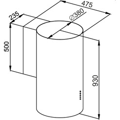 Вытяжка MAUNFELD Lee Wall 39 (золотой)