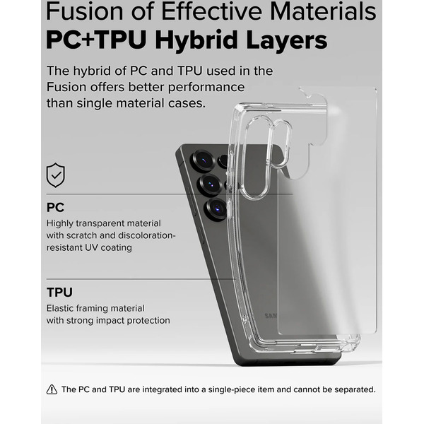 Чехол Ringke FUSION для Galaxy S25 Ultra MATTE CLEAR
