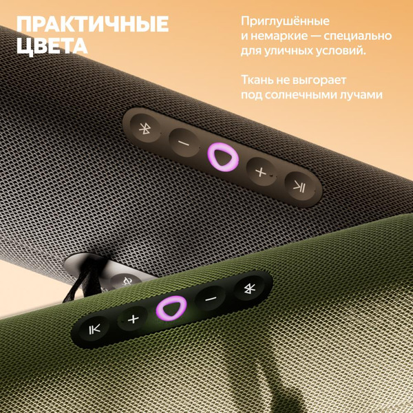 Портативная Умная колонка Яндекс.Станция Стрит YNDX-00030BLK (черный)