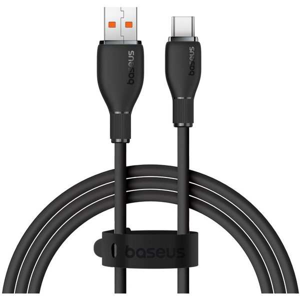 Кабель Baseus Pudding Series USB Type-A - USB Type-C (1.2 м, черный)