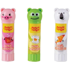 Набор клей-карандаш Мульти-Пульти "Зверята: Кот, Мишка, Панда" GS_41909