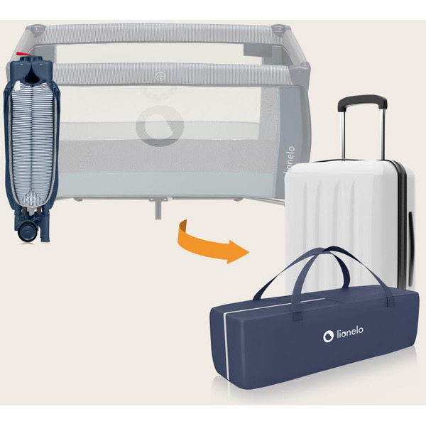 Кровать-манеж Lionelo Sven Plus (Blue Navy)