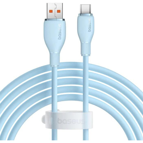 Кабель Baseus Pudding Series Fast Charging Cable 100W USB Type-C - USB Type-C (1.2 м, голубой)