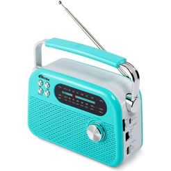 Радиоприёмник RITMIX RPR-045 (лазурный)