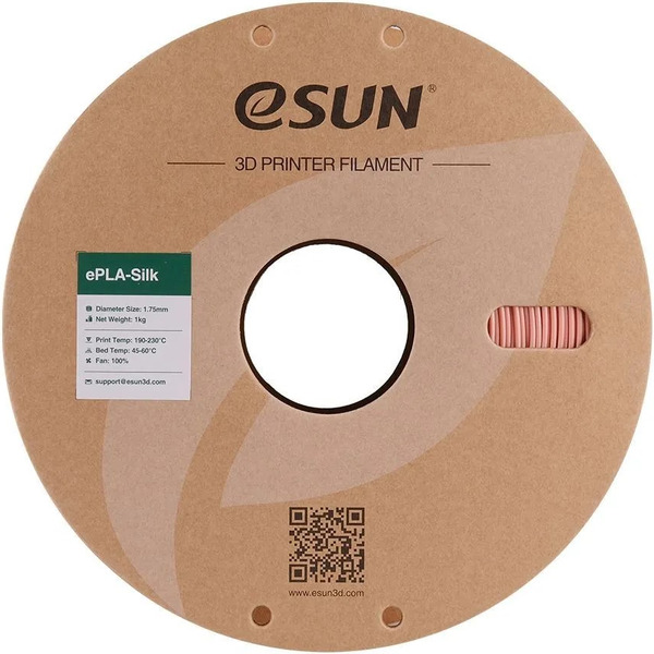 Пластиковая нить ESUN ePLA-Silk 1,75 мм 1 кг (розовое золото)