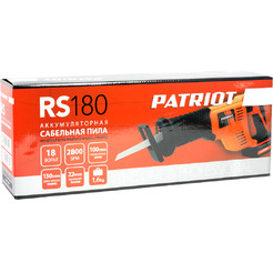 Сабельная пила Patriot RS 180 (без АКБ и ЗУ)