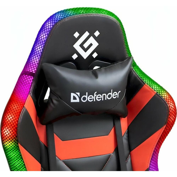 Игровое кресло Defender Lumos (Черный/Красный) 64673