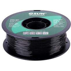 Пластиковая нить ESUN eTPU-95A 1.75 мм 1000 г (черный)