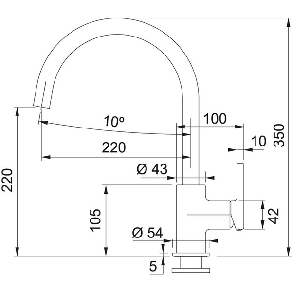 Смеситель Franke Lina XL 115.0626.020