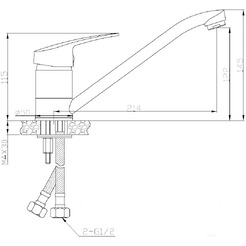 Смеситель AV Engineering AVXAN4-B151-237
