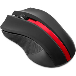 Мышь Oklick 615MW (черный/красный)