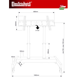 Подставка для теле- и радиоаппаратуры Electric Light МСТ-8
