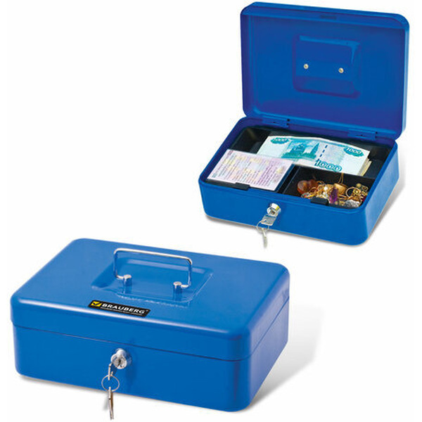 Кэшбокс BRAUBERG Safe 290335 (синий)