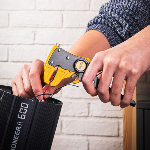 Инструмент для снятия изоляции DELI EDL2003 165мм, 0.5-6мм