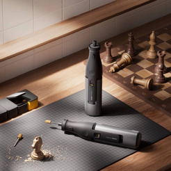 Беспроводная шлифовальная машинка-гравер HOTO Professional Rotary Tool Kit 12V (серый)