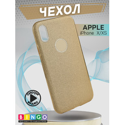 Чехол-накладка Bingo Shine для APPLE iPhone X/XS (золотистый)