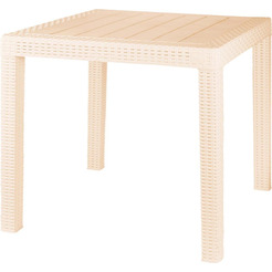 Стол пластиковый малый PLAST TEAM Rattan ING6183СЛВ