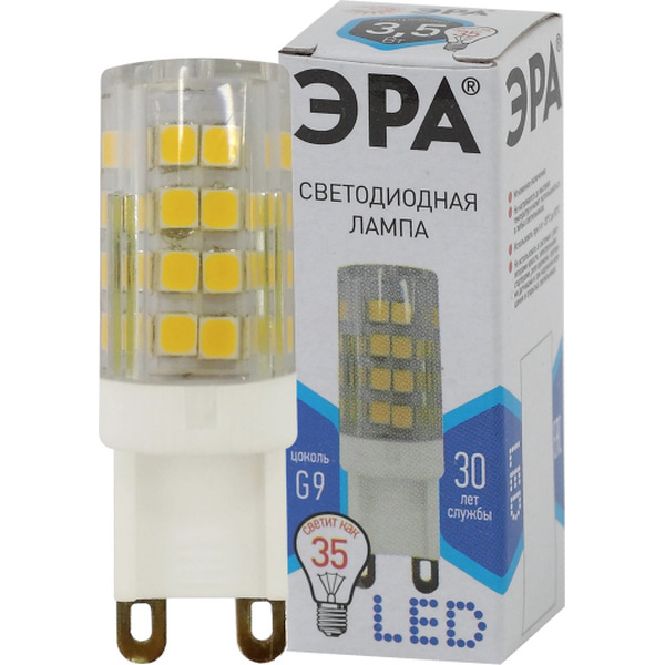 Лампочка ЭРА STD LED JCD-3.5W-CER-840-G9