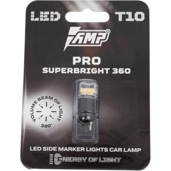 Светодиод габаритный AMP PRO 360 SuperBright T10